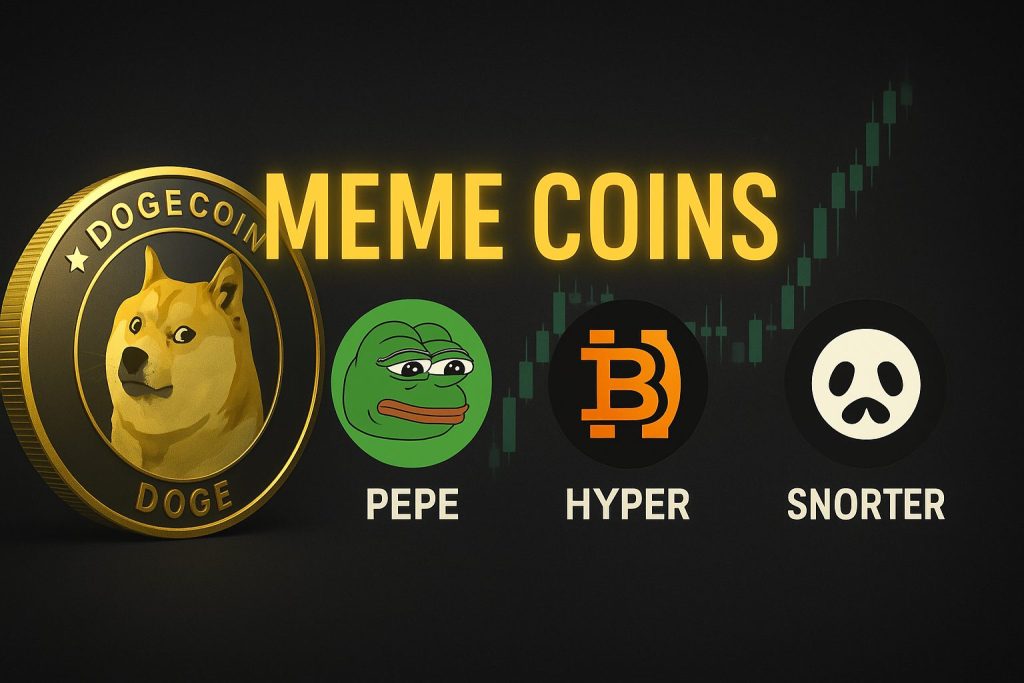 خرید سنگین نهنگ‌ها در میم‌کوین‌ها | تمرکز بر DOGE، PEPE و پروژه‌های جدید HYPER و SNORTER